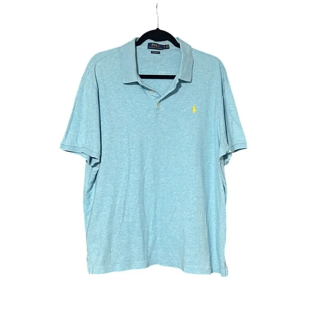 Polo Ralph Lauren Men's sz XL Classic Fit 100% Cotton Yellow Pony Polo